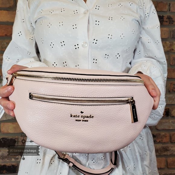 NWT Kate Spade New York Leila Leather Belt Bag Fanny Pack in Rose Smoke Pink - Picture 8 of 8